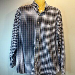 Vineyard Vines Men’s Slim Fit Tucker Shirt – Purple & Navy Gingham - Size Large
